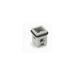 Insert HA, Raccordement à vis, mâle, 3 pin, 10A, Polycarbonate, 3A 
